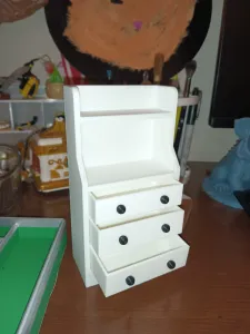 Tall Dollhouse Dresser #2 with 3 working drawers