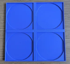 Laser Engraver Coaster Jig (100mm Round or Square)