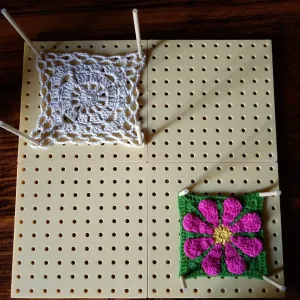 Tabla de bloqueo para cuadrados de ganchillo (granny squares