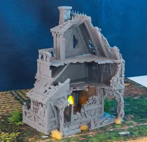 City of Tarok - Ruined Healer's House - RPG Terrain
