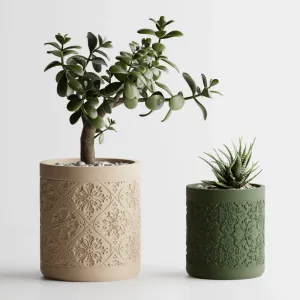 Plant Pot Floral Pattern (2 Versions)