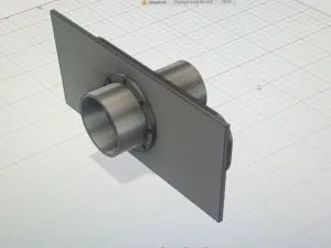 Laser Engraver enclosure exhaust vent hose adapter