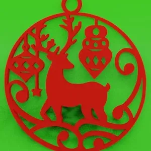 Christmas pendant with and without ring