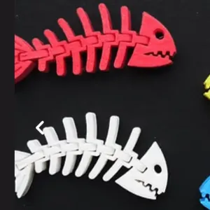 flexible fish keychain