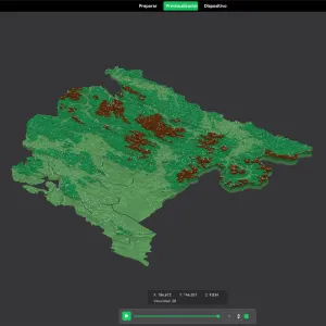 Municipalities of Montenegro. 3D Map puzzle (21-piece)