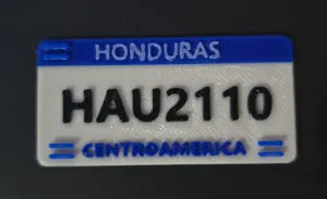 LLAVERO PLACA DE CARRO HN