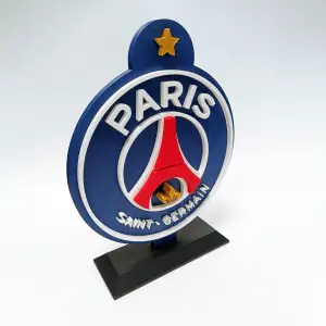 Logo 3D Paris Saint-Germain Avec Etoile