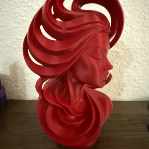 Wavy hair sculpture