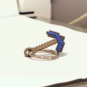 Minecraft Pickaxe KeyChain