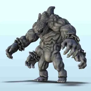 Beast with four chained arms - figure dark miniatures warham