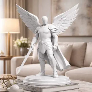 Saint Michael Archangel STL | Modern Minimalist Religious