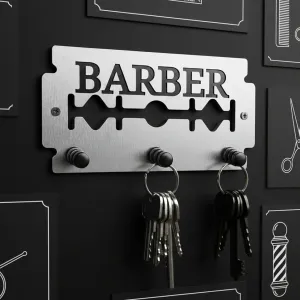 RAZOR BLADE KEYHOLDER - BARBER