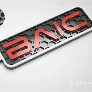 BAIC logo keychain