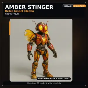 Creature & Mecha Collection – High-Poly Kitbash Character