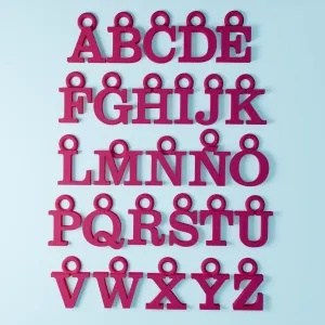 keychains/pendants alphabet