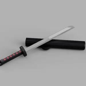 Katana Keychain Style Demon Slayer