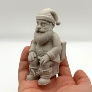 Santa Claus on the Toilet