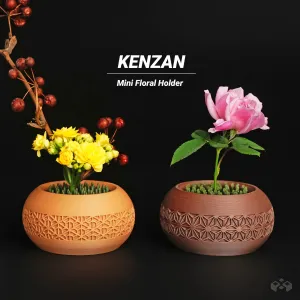 Mini Kenzan Flower Frog – Ikebana Desktop Vase