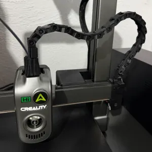 Improved Cable Chain with Extruder Bell for Creality Hi!