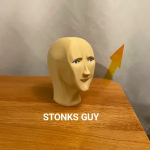 Stonks Guy / Meme Guy / Mr. Succ Statue