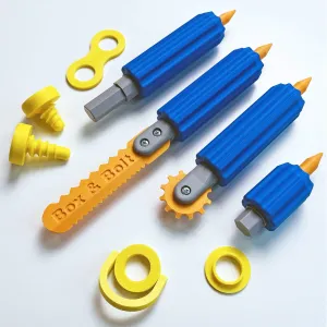 Cardboard Crafting Tools, Box & Bolt, 3D Printed