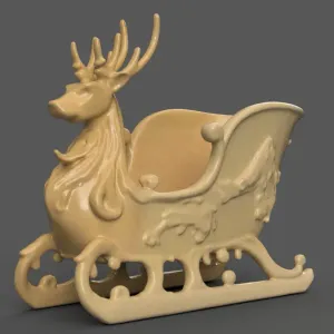 Santa Sleigh Christmas Decorations planter - vase - garden