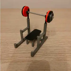 Mini Bench Press Phone Stand & Business Card Holder