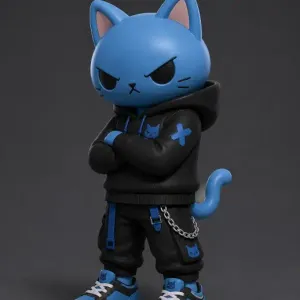 Punk Cat figure