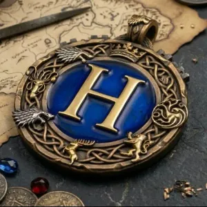 Game of Thrones pendant - Letter H by Aza