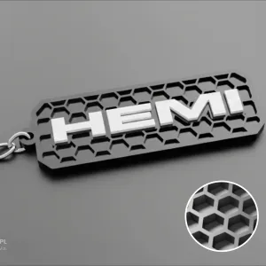 HEMI logo keychain