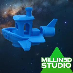 Flying Sci-Fi Spaceship Benchy Boat Ship