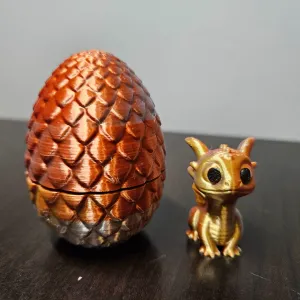 Dragon Egg with Baby Dragon