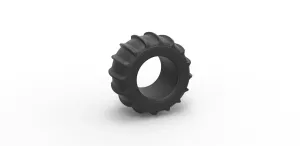 Dune buggy rear tire 6 Scale 1:25