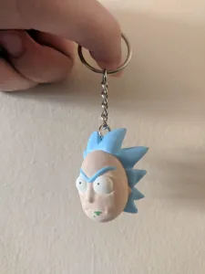 Rick Sanchez face Keychain - Rick and Morty