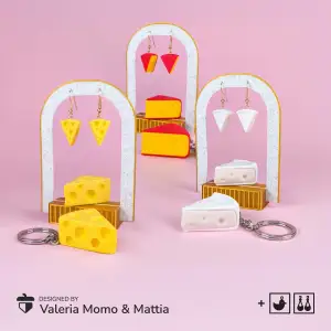 Mini Cheese Collection (Keychain & Keyrings)