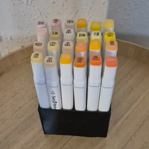 Marker storage organizers