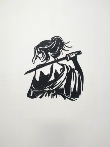Samuai girl wallart