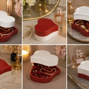 ❤️ Heart-Shaped Jewelry Box – Elegant 3D Printed Decor