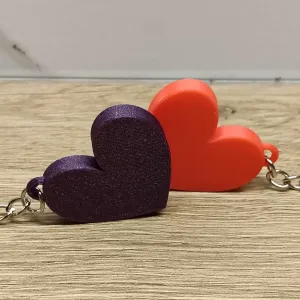 Simple heart keychain