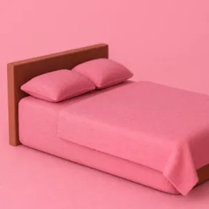 Dollhouse Bed with Pillow