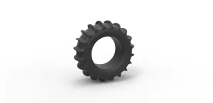 Dune buggy rear tire 1 Scale 1:10