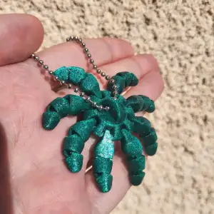 Mini Articulated Octopus Keychain – Flexible Fidget 3D