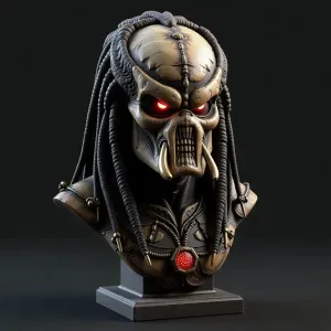 Very realistic Predator bust
