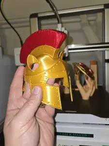 Spartan Cat Helmet w/ Sword and Shield Arms