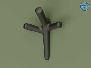 towel and clothes hanger