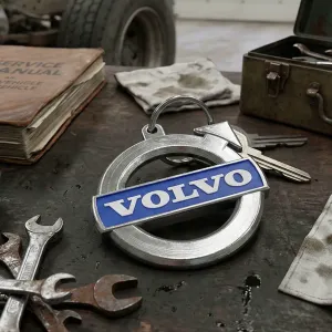 Volvo Logo Keychain – 4 Color / Single Color Option