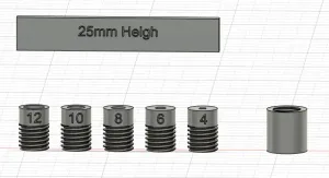 complete drill stop series 45,35,25mm + box