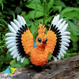 Print in place Flexy Hoopoes