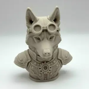 Husky Steampunk Bust
