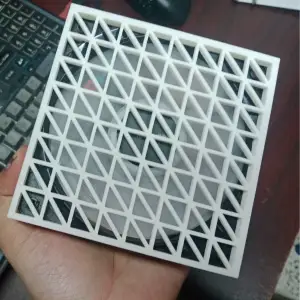 120mm Fan Grill - Triangular Grid Pattern